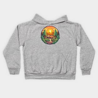 Secluded Spot in the Woods Kids Hoodie